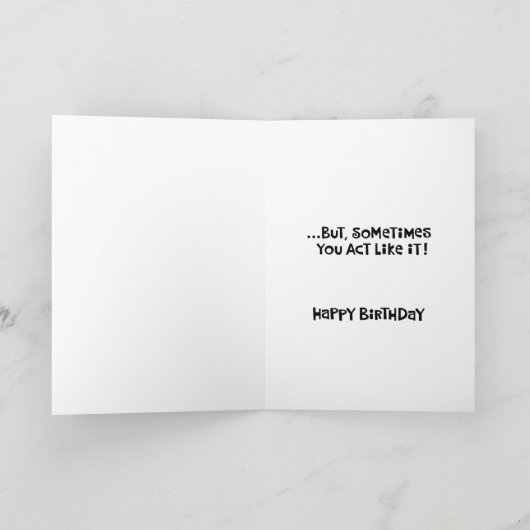 親になる誕生日 カード (内部)