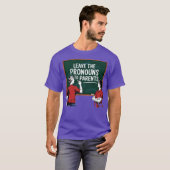 親に代わって人称代名詞を決めてもらおう Tシャツ (正面フル)
