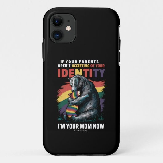 親に受け入れてもらう 今はあなたのママよ ベアハグ LGBTQ Case-Mate iPhoneケース (裏面)