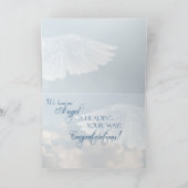 親に新しいエンジェルカードを贈って祝う カード (内部)