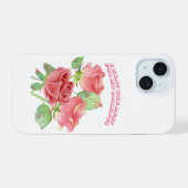 親に最善の祈りを捧げる携帯ケース iPhone 15ケース (裏面横)