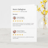 親のおもしろい息子の星評価レビュー誕生日 カード (黄色い花)