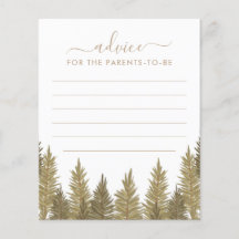 親のためのアドバイスウッドランド赤ちゃんシャワーゲーム