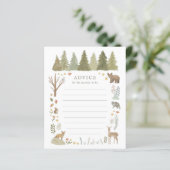 親のためのアドバイスウッドランド赤ちゃんシャワーゲーム (スタンド正面)