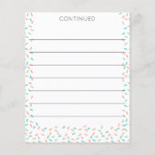 親のためのアドバイスドーナスベイビーシャワーゲーム (裏面)