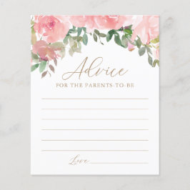 親のためのアドバイスピンクのフローラ赤ちゃんシャワーゲーム