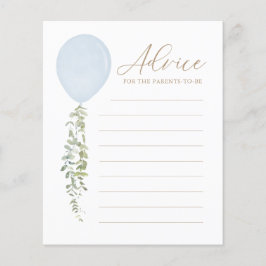 親のためのアドバイスブルーバルーンベビーシャワーゲーム