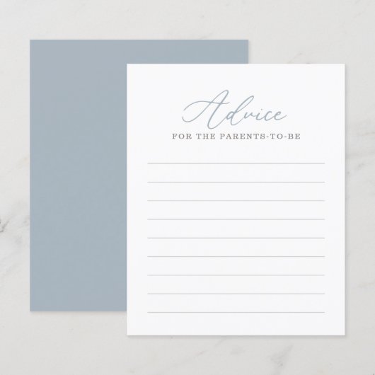 親のためのアドバイス青航海の赤ちゃんシャワーゲーム (正面/裏面)