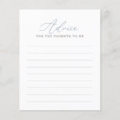 親のためのアドバイス青航海の赤ちゃんシャワーゲーム (正面)