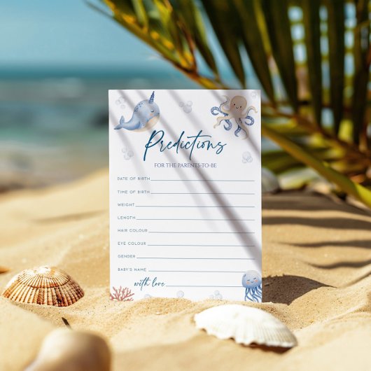 親のためのアドバイス、海獣の赤ちゃんシャワー 招待状