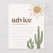 親のためのアドバイスBoho Cactus赤ちゃんシャワーゲーム (正面)