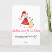 親のためのキッズクリスマスカード シーズンカード (裏面)