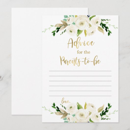 親のアドバイス 招待状 (正面/裏面)