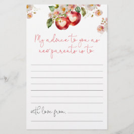 親のカードのための目のアドバイスのリンゴ