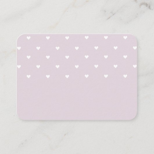 親のヒント付きエンクロージャカード。 エンクロージャーカード (裏面)