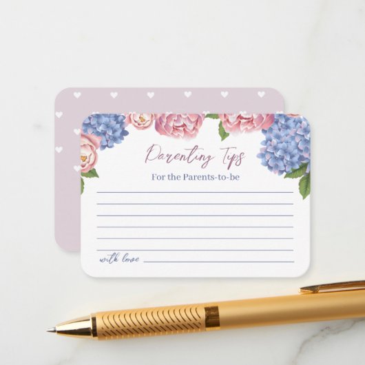 親のヒント付きエンクロージャカード。 エンクロージャーカード (正面/裏面インサイチュ)