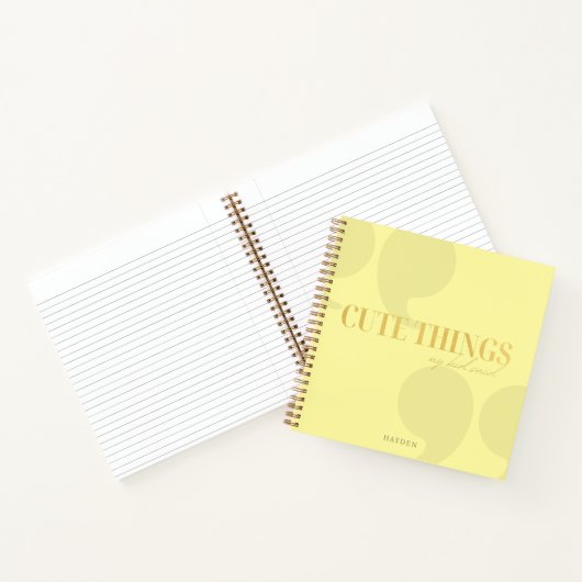 親の形見：かわいいモノうちの子が言った ノートブック (内部)