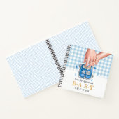 親の手と靴ベビーシャワーゲストブック ノートブック (内部)