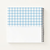 親の手と靴ベビーシャワーゲストブック ノートブック (裏面)