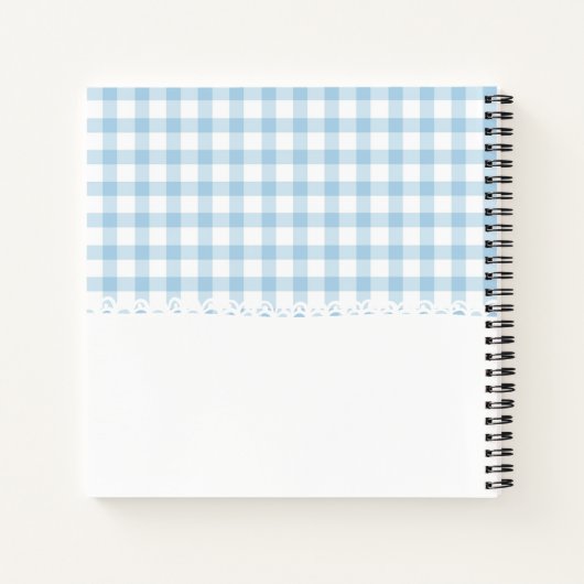 親の手と靴ベビーシャワーゲストブック ノートブック (裏面)