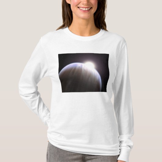 親の星を持つ太陽系外惑星 Tシャツ (正面)