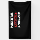 親の疎外は児童虐待認識度 横断幕 (縦)