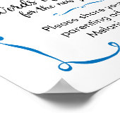 親の知恵のアドバイスの言葉にサイン ポスター (角)