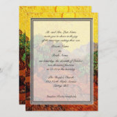 親の結婚式招待状をグルーミング 招待状 (正面/裏面)