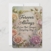 親の結婚記念日 招待状 (正面)