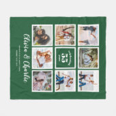 親の結婚記念日PHOTOカスタム Branded フリースブランケット (正面(横))