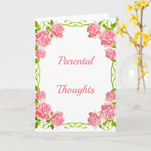 親の考え カード (黄色い花)