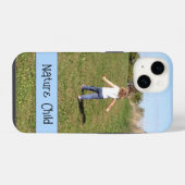 親の自然子写真テンプレート iPhoneケース (裏面横)