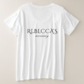 親の誕生日ガールとサイズの女性の プラスサイズTシャツ (デザイン裏面)