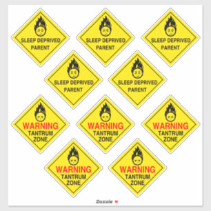 親の警告ステッカー シール