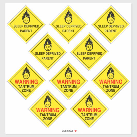 親の警告ステッカー シール (シート)