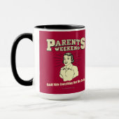 親の週末：すべてを非表示 マグカップ (左)