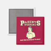 親の週末:すべてを非表示 マグネット (正面/裏面)