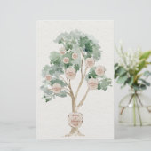 親の遺伝学のためのユーカリ科の木 便箋 (スタンド正面)