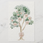 親の遺伝学のためのユーカリ科の木 便箋 (正面)