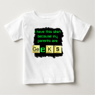 親はオタクのベビーのワイシャツです ベビーTシャツ