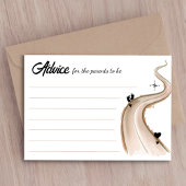 親へのパートナーのロードマップ赤ちゃんシャワーアドバイス エンクロージャーカード