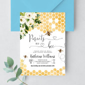 親へ蜂蜜ビーテーマ赤ちゃんシャワー 招待状