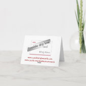 親または家族の悔やみや弔慰カード サンキューカード (裏面)