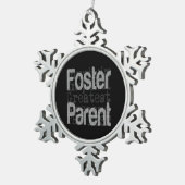 親を育てる スノーフレークピューターオーナメント (右)