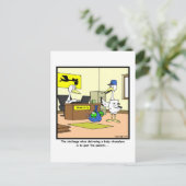 親を見つける:ストーク&カメレオンの漫画 ポストカード (スタンド正面)