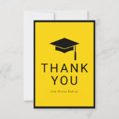 親エレガント友の感謝してい卒業カード ノートカード (正面)