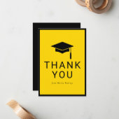 親エレガント友の感謝してい卒業カード ノートカード (正面/裏面インサイチュ)