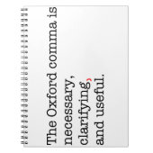 親オックスフォードのコンマ ノートブック (正面)