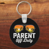 親オフデューティサングラス学校の最後の日 キーホルダー (正面)