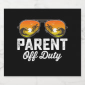 親オフデューティサングラス学校の最後の日 ビールラベル (シングルラベル)